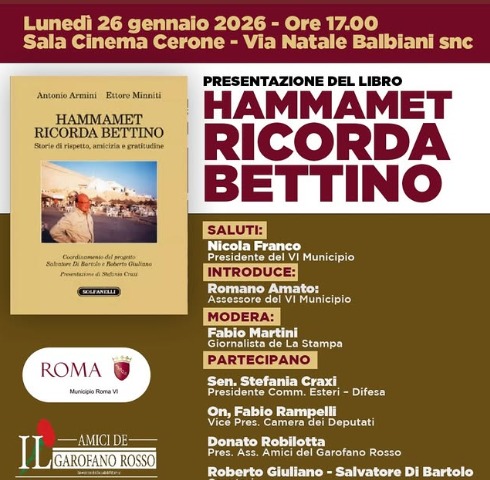Presentazione del libro: "Hammamet ricorda Bettino"